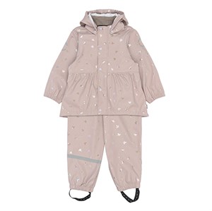 Mikk-Line - PU Glitter Regntøj, Bow Foil